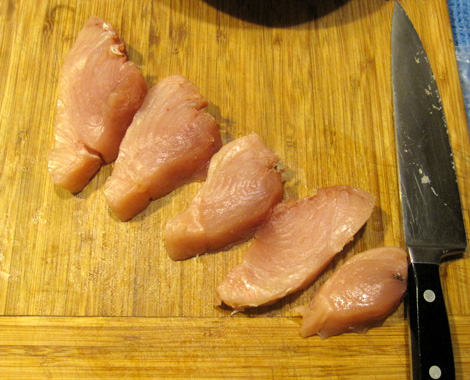...cut into chunks for "souping"
